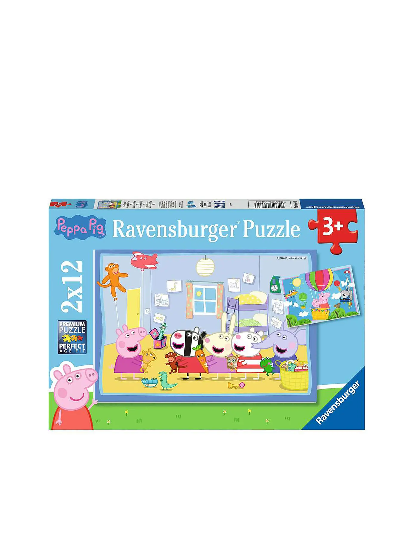 RAVENSBURGER | Kinderpuzzle 05574 - Peppas Abenteuer - 2x12 Teile | 